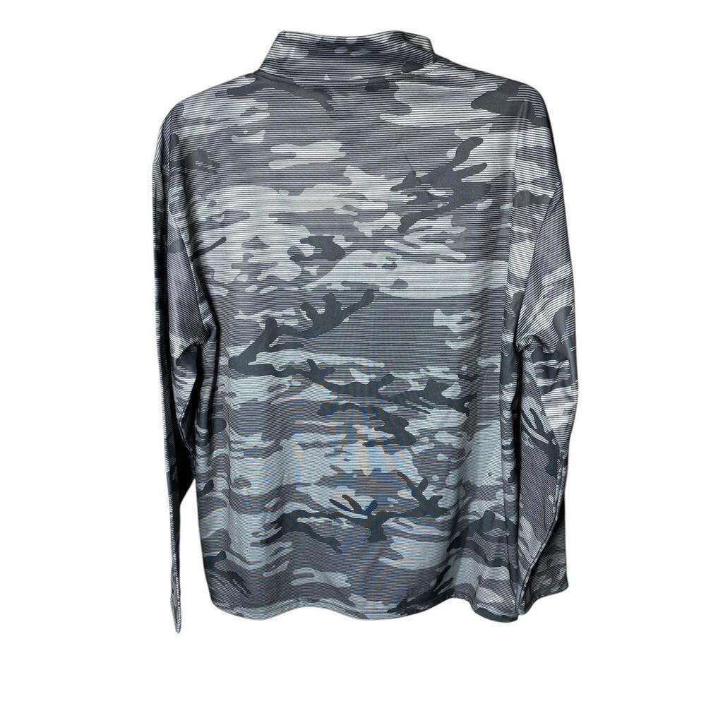 Zubaz Dallas Cowboys NFL Men's Grey Tonal Camo 1/4 Zip Pullover
